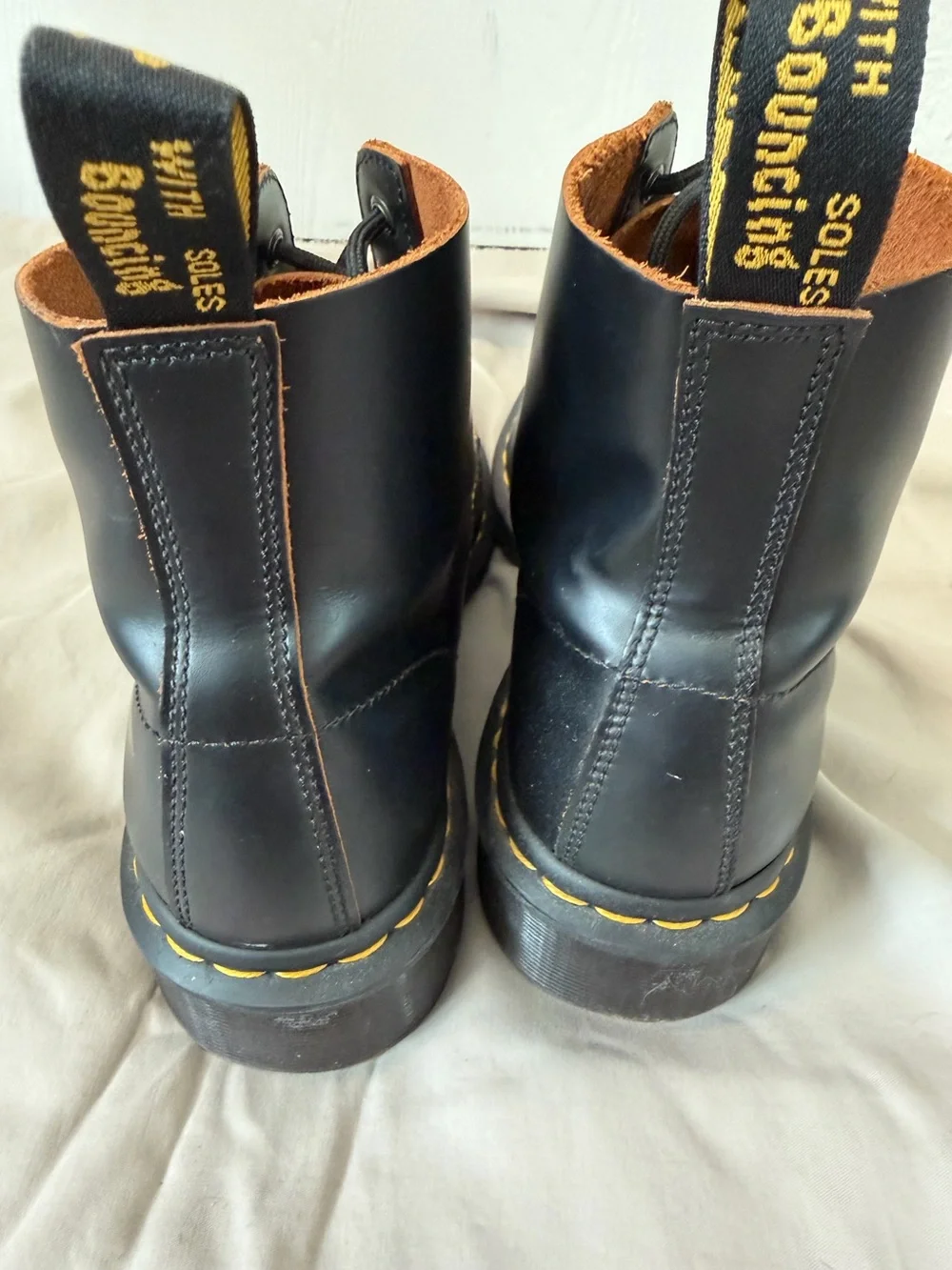 Dr. Martens 101 Vintage Style Black Leather 6-Eye Lace-Up Ankle Boots